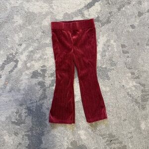 Kids Red Corduroy Pants